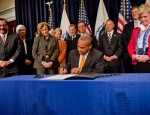 Governor Patrick hosts a ceremonial bill signing for, “An Act Establishing Standards for Long-Term Care Insurance.” (Photo Credit: Michela Finnegan / Governor’s Office)