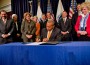 patrick signs bill Governor Patrick hosts a ceremonial bill signing for, “An Act Establishing Standards for Long-Term Care Insurance.” (Photo Credit: Michela Finnegan / Governor’s Office)